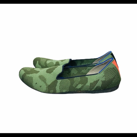 Rothy’s Camo Olive Slip On Loafers